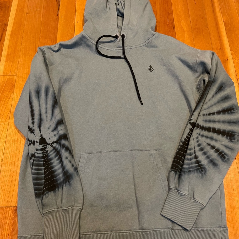 Volcom Gray Tie Dye Hoodie